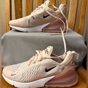 EUC Nike Air Max 270 Light Pink Sneakers